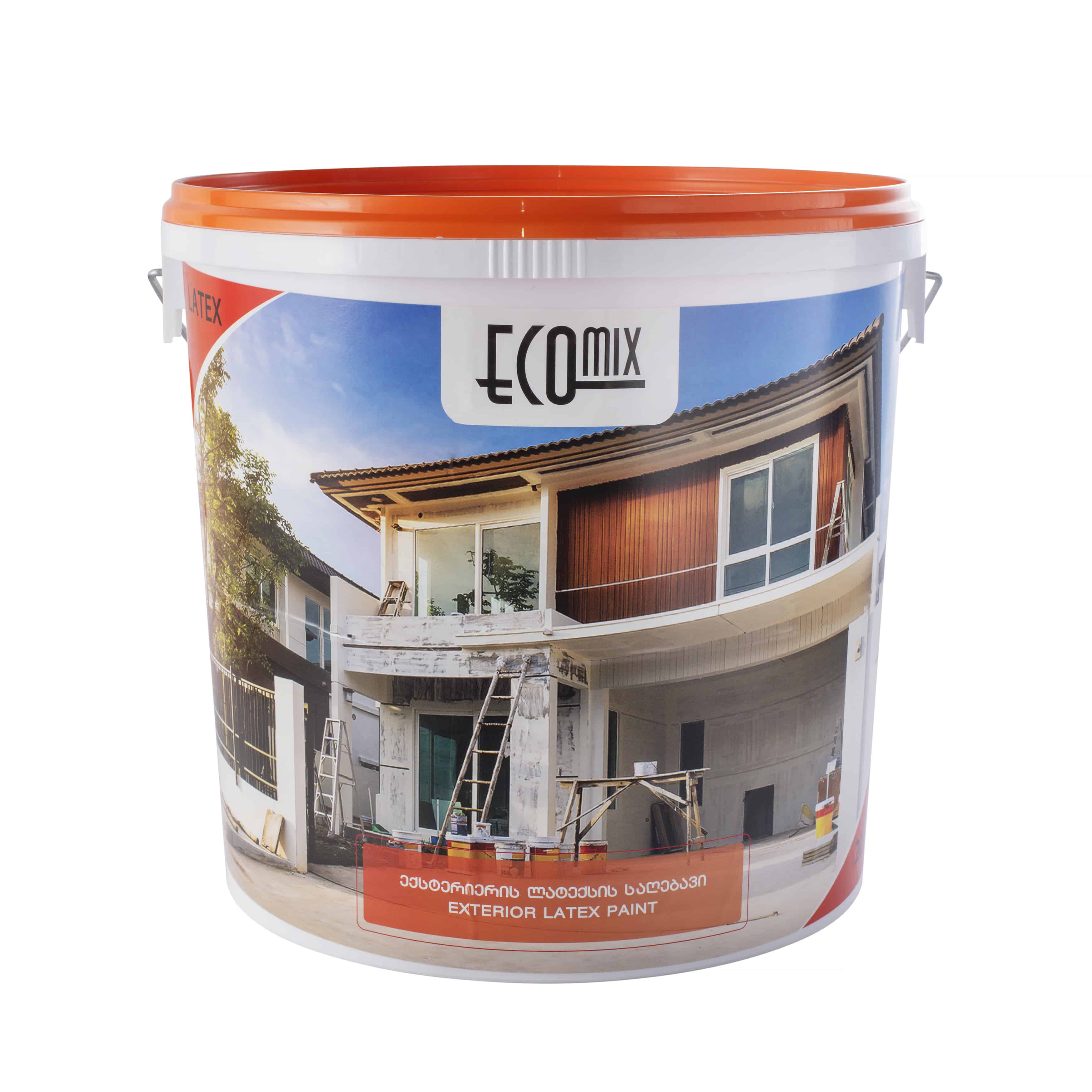 Exterior latex water-dispersion paint